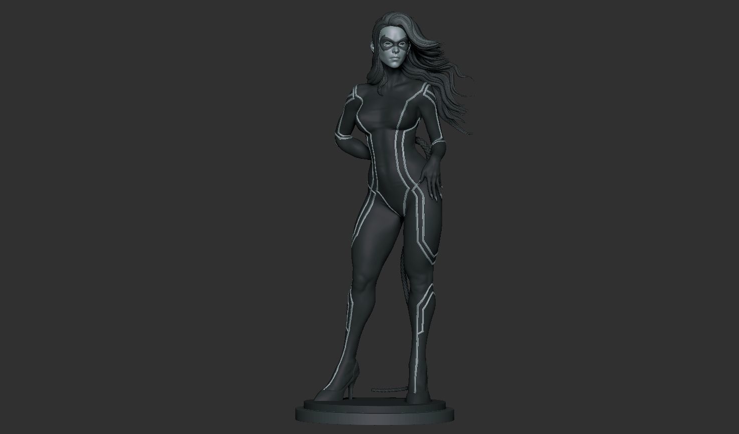 Black Cat print model 3D print model_18