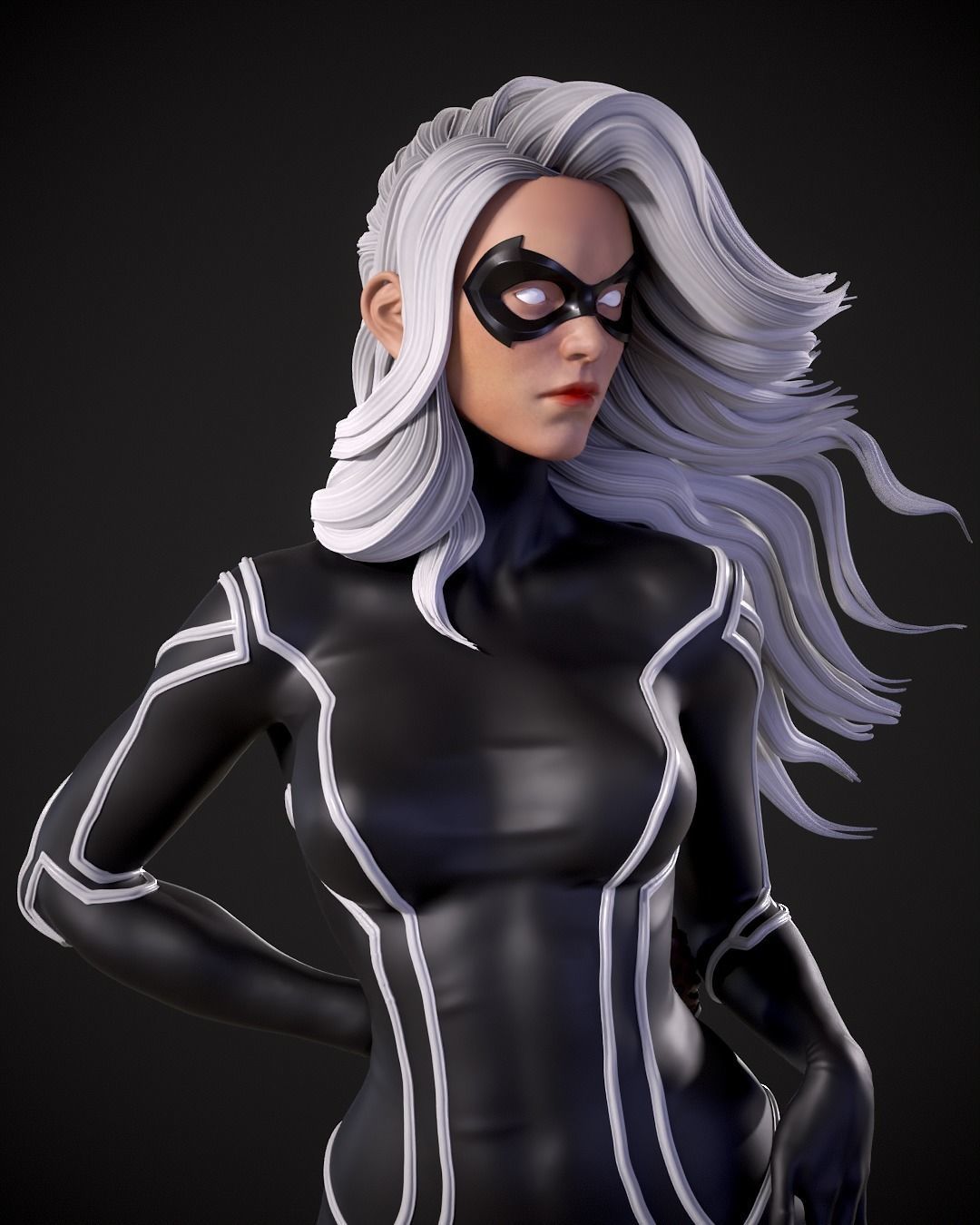 Black Cat print model 3D print model_11