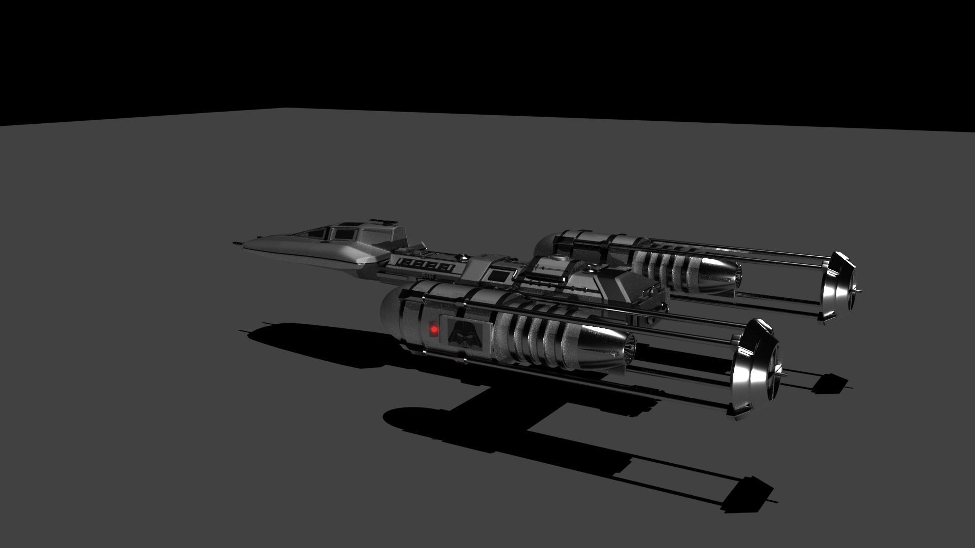 Star Wars Fighter 3D model_2