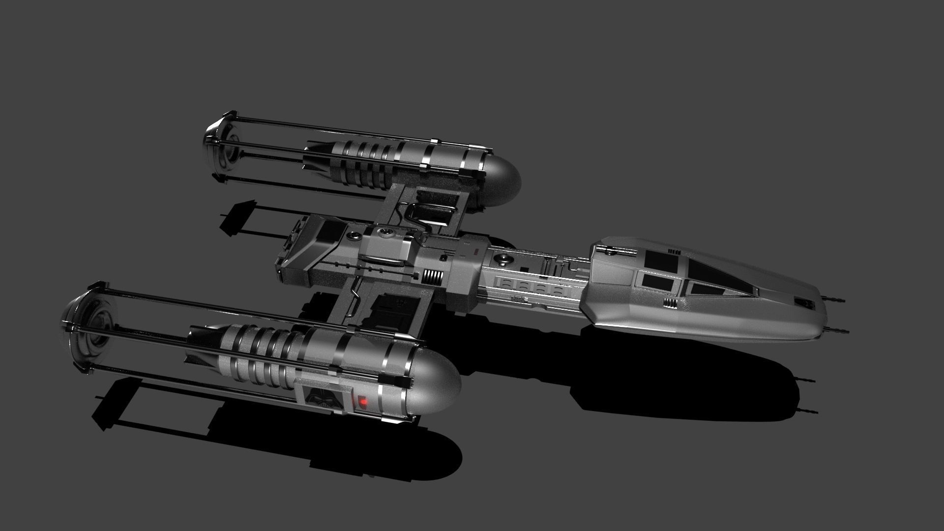 Star Wars Fighter 3D model_1