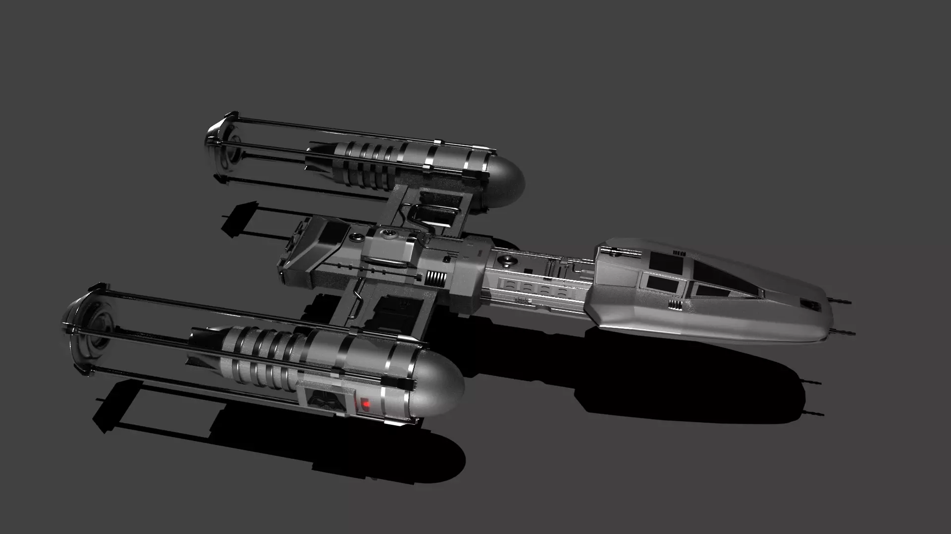 Star Wars Fighter 3D model_0