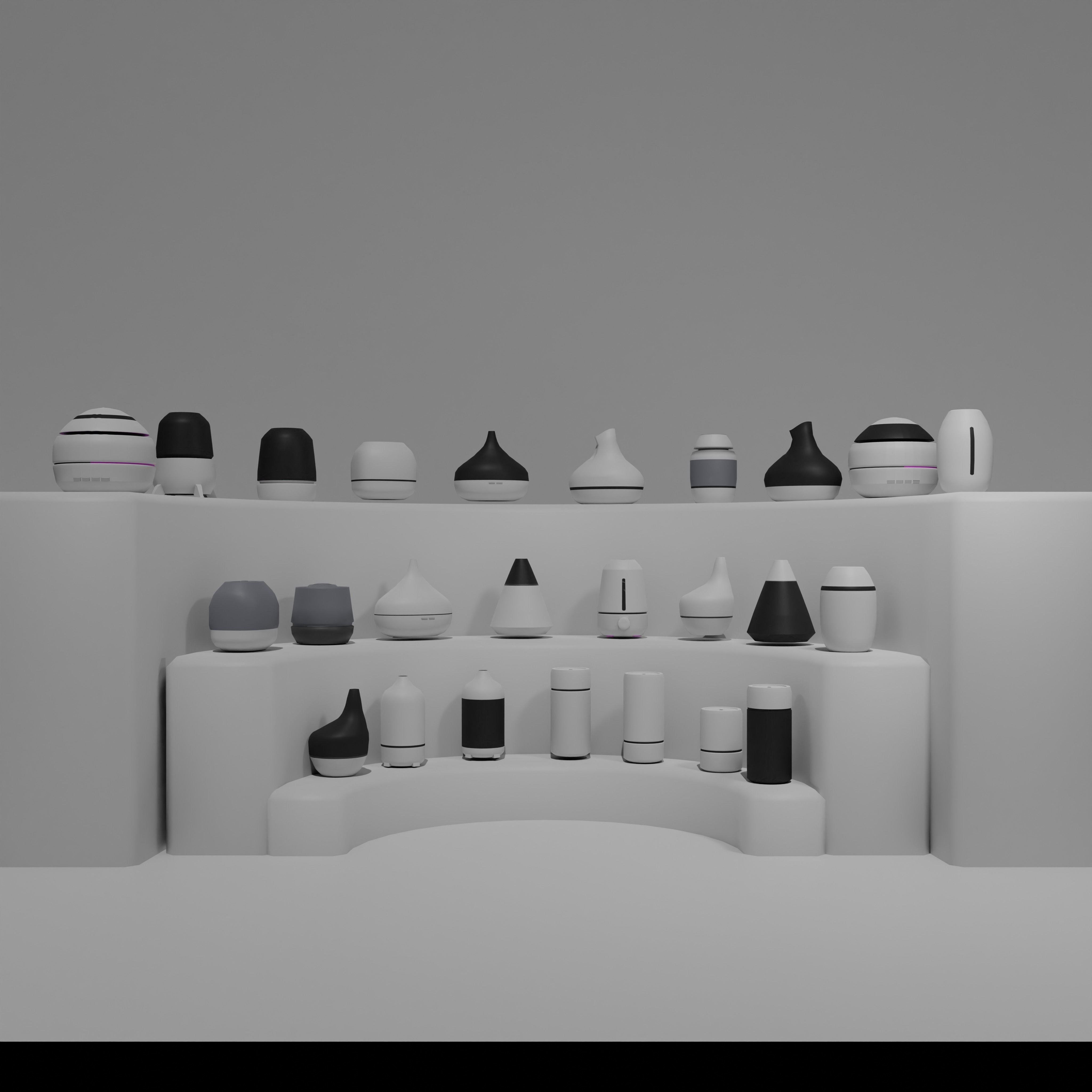 Humidifier Interior Decoration Assets Packages Low-poly 3D model_1
