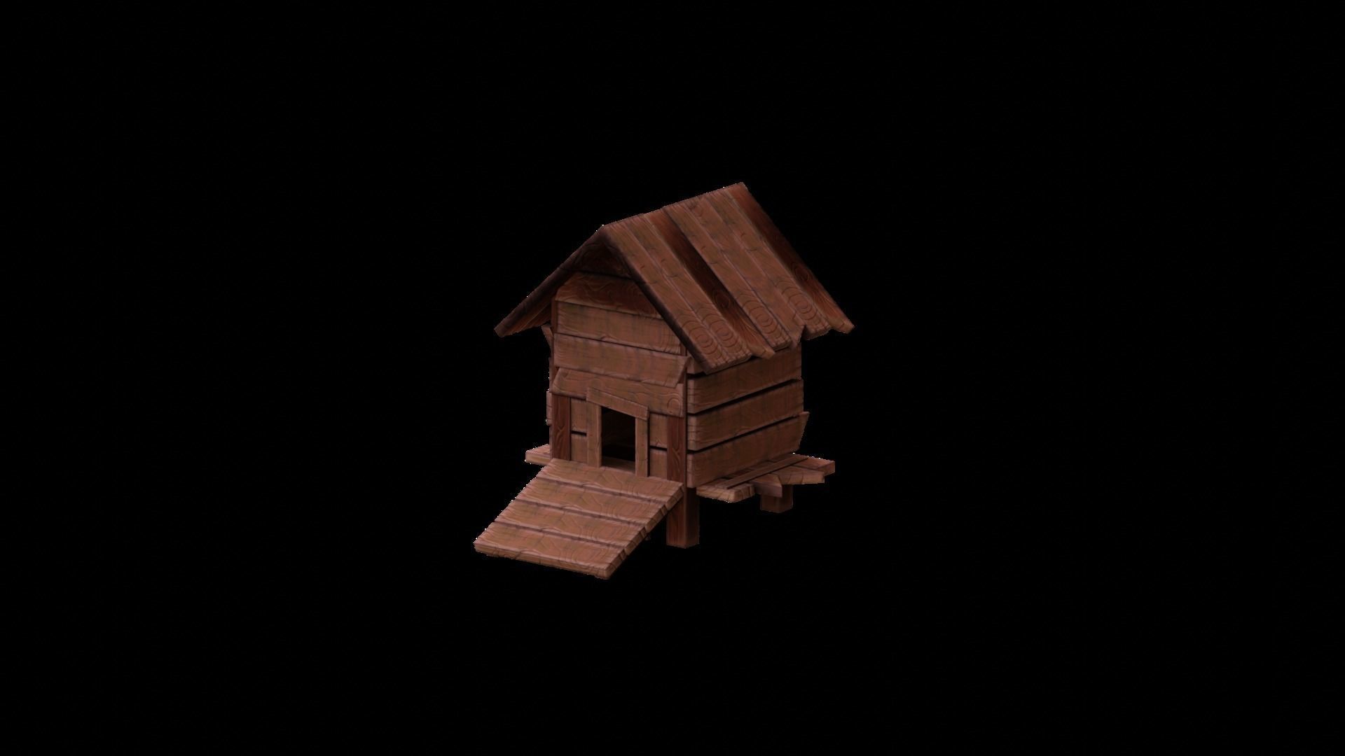 Farm01 Free low-poly 3D model_2
