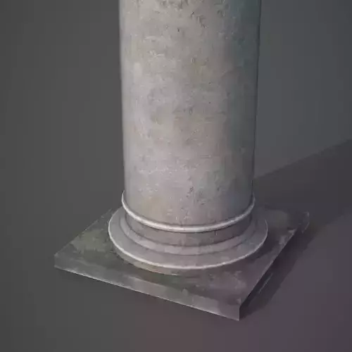 Tuscan Style Column old vintage Low-poly 3D model