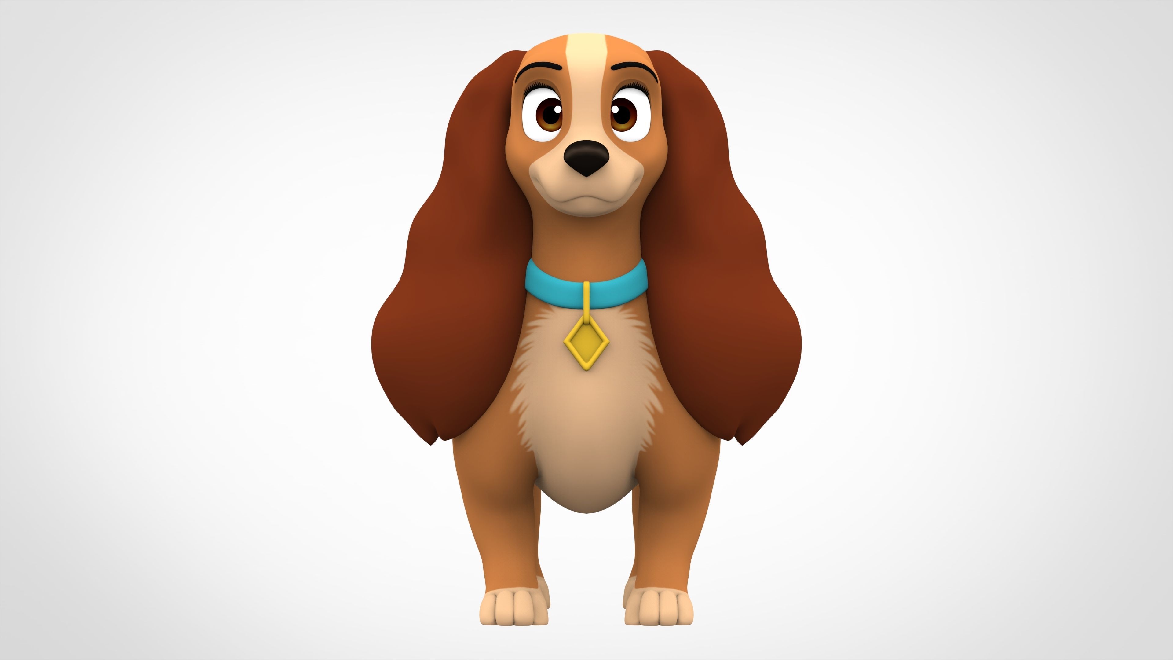 Beauty Lady 3D model_1