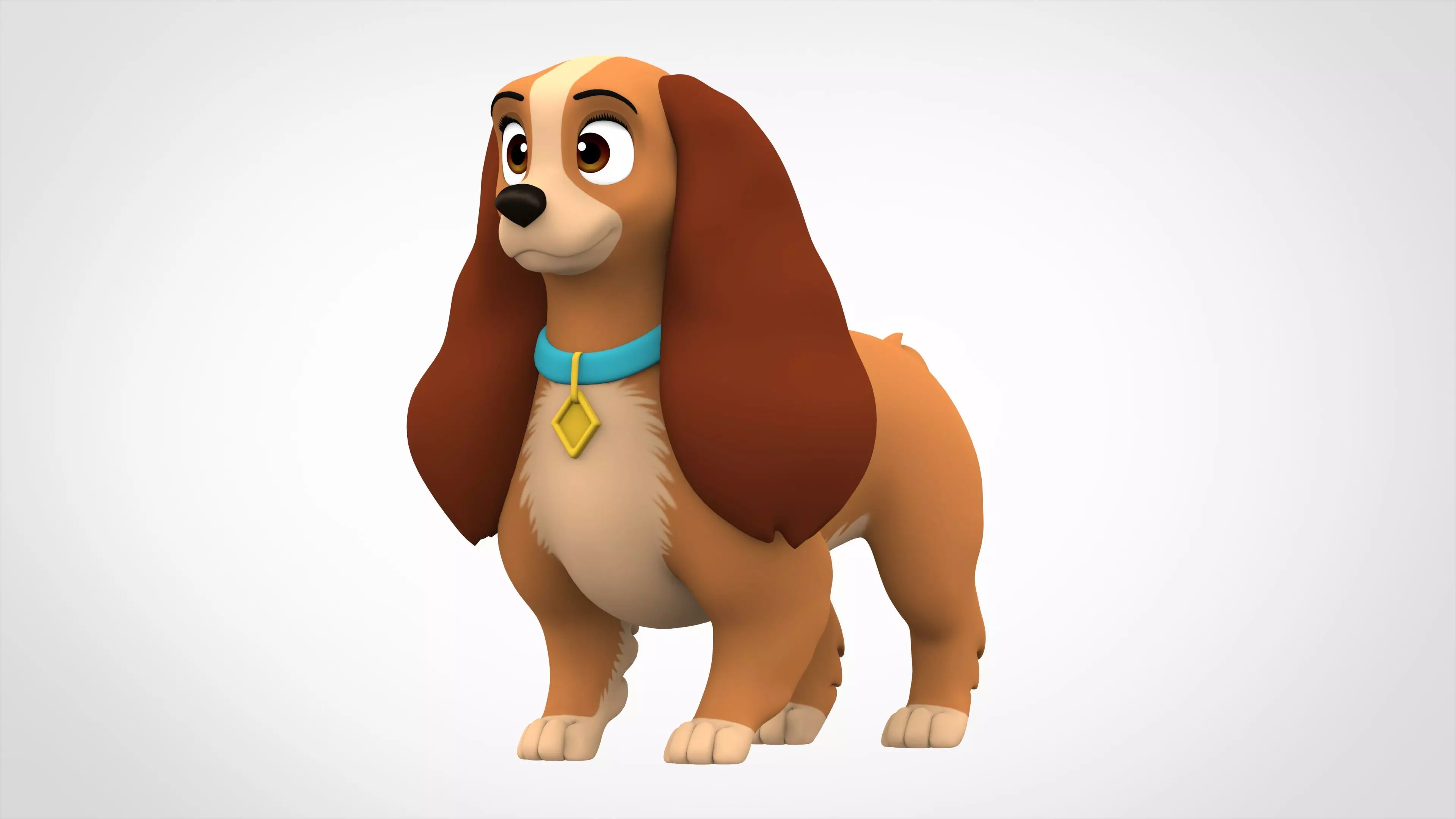 Beauty Lady 3D model_0