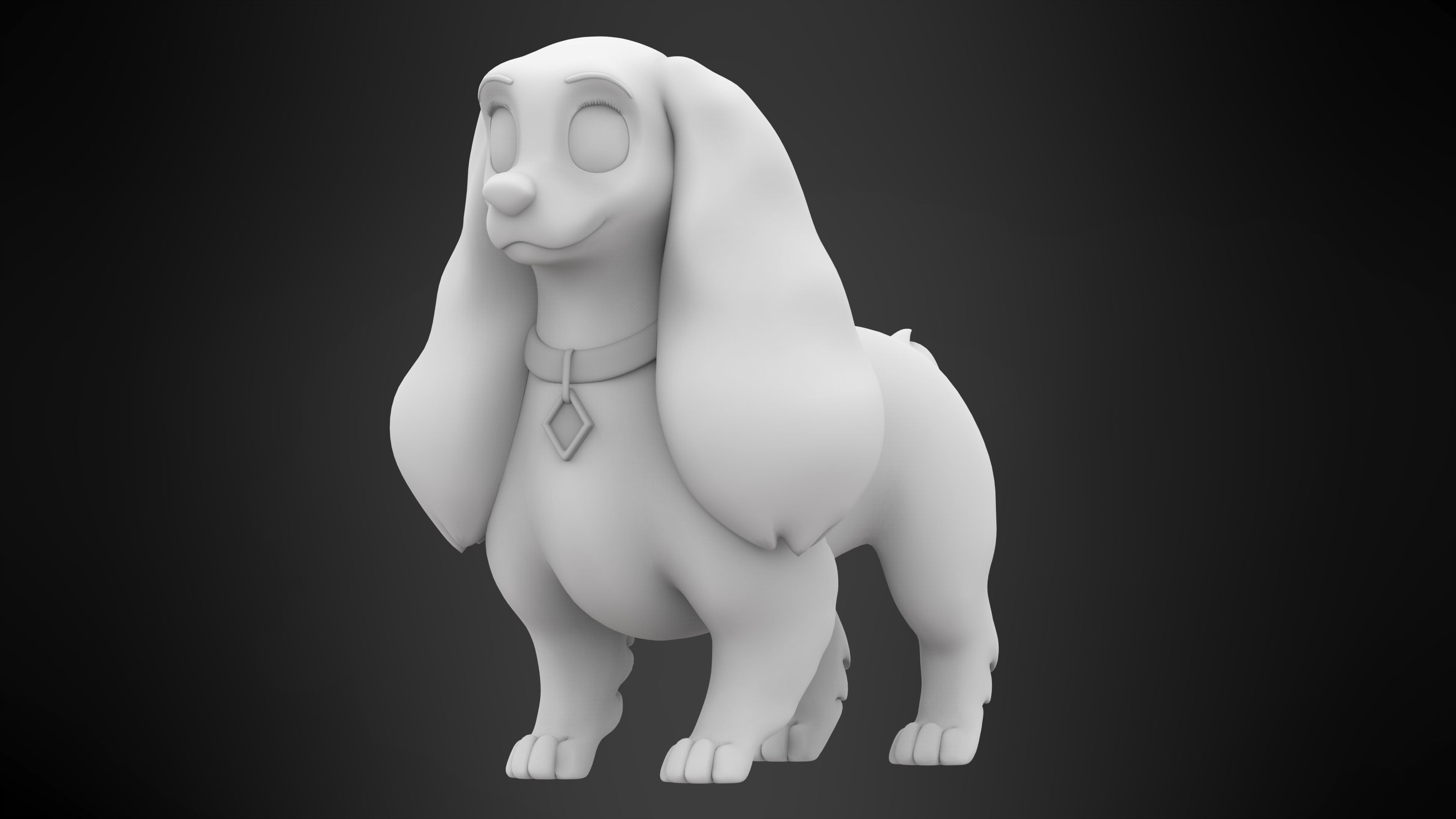 Beauty Lady 3D model_5