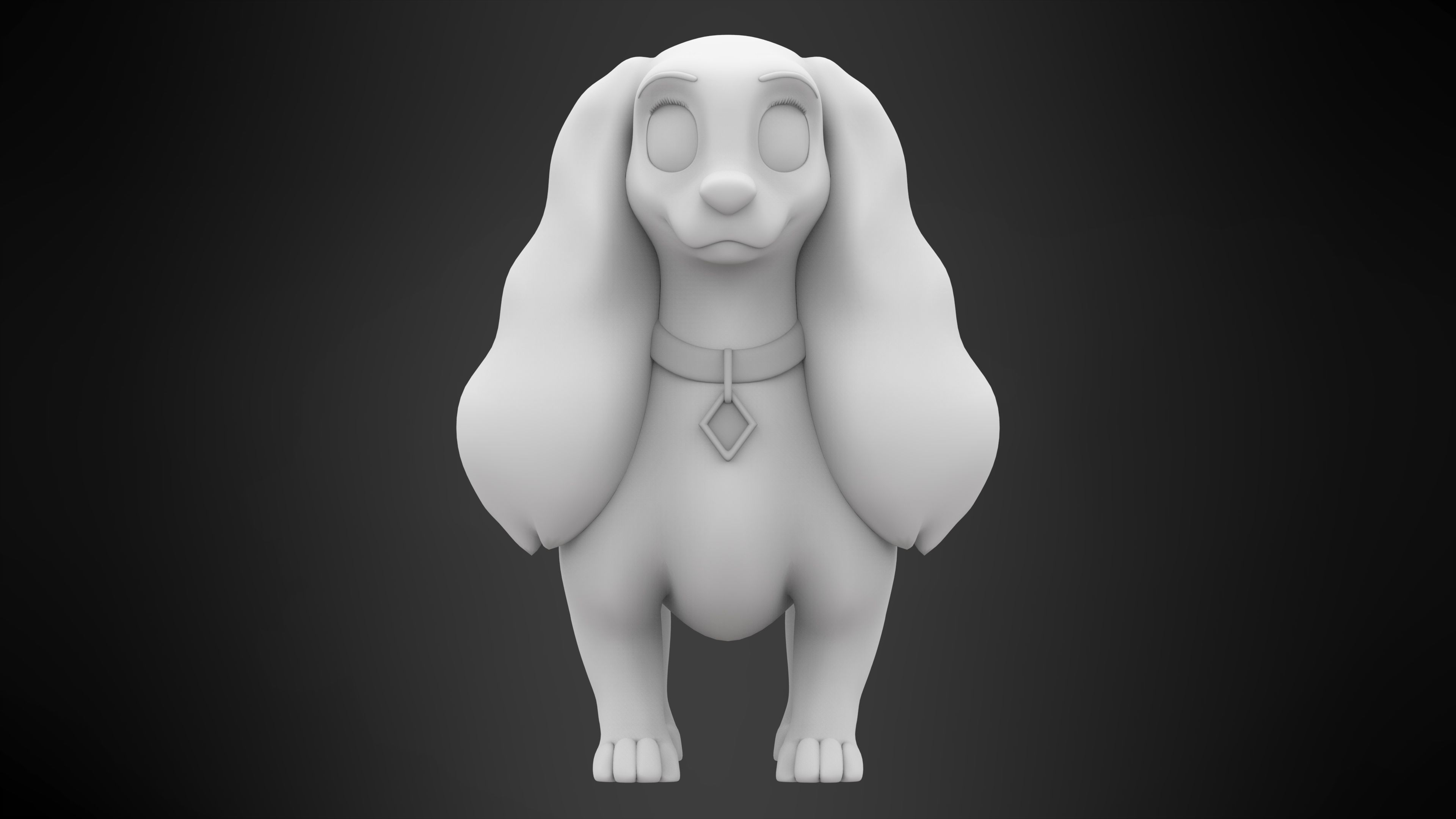 Beauty Lady 3D model_6