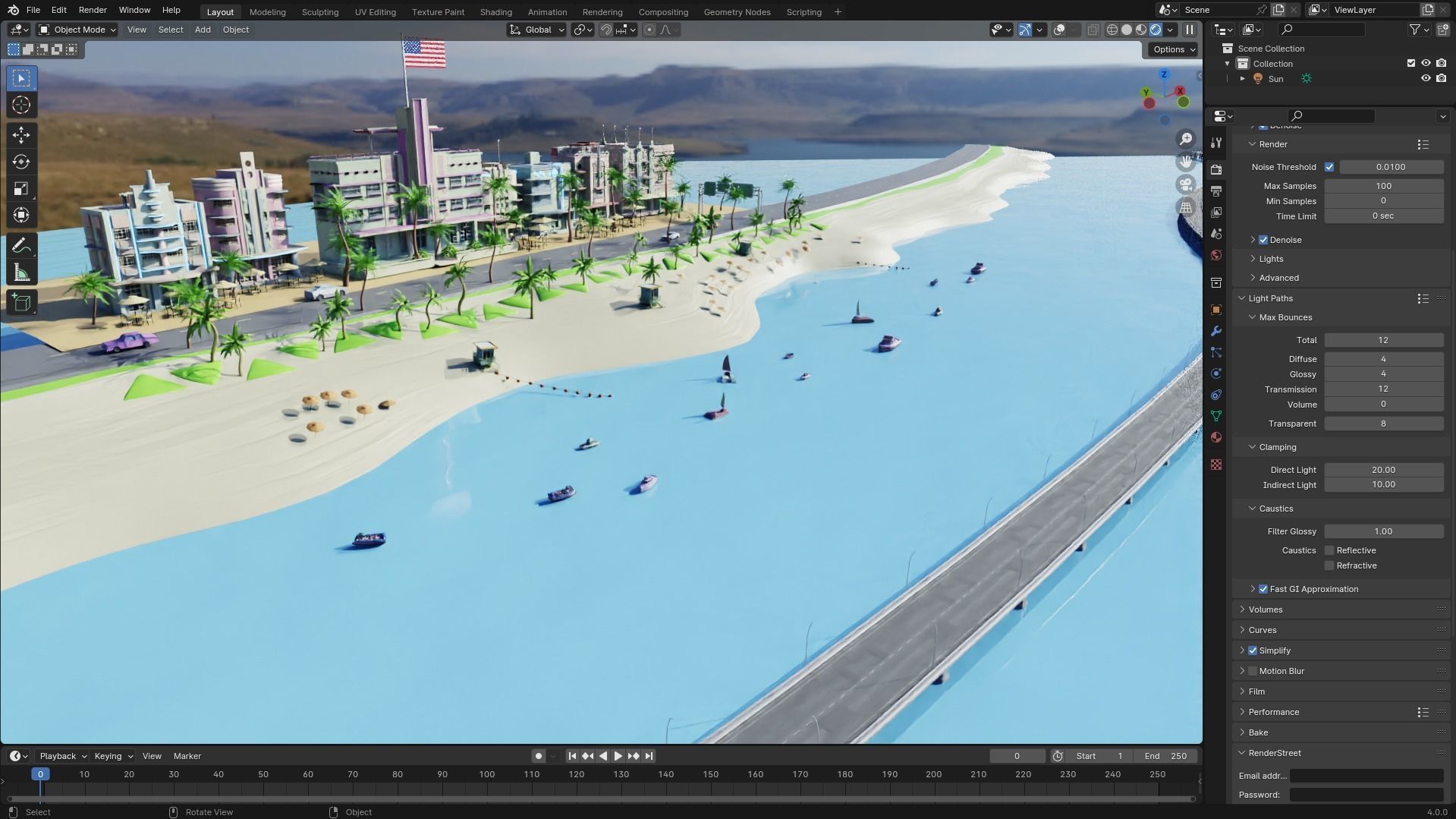 Miami City 3D model_23