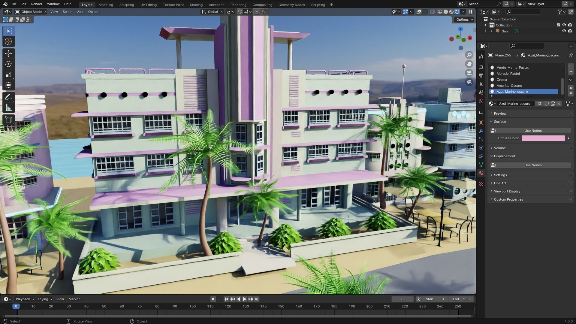 Miami City 3D model_2