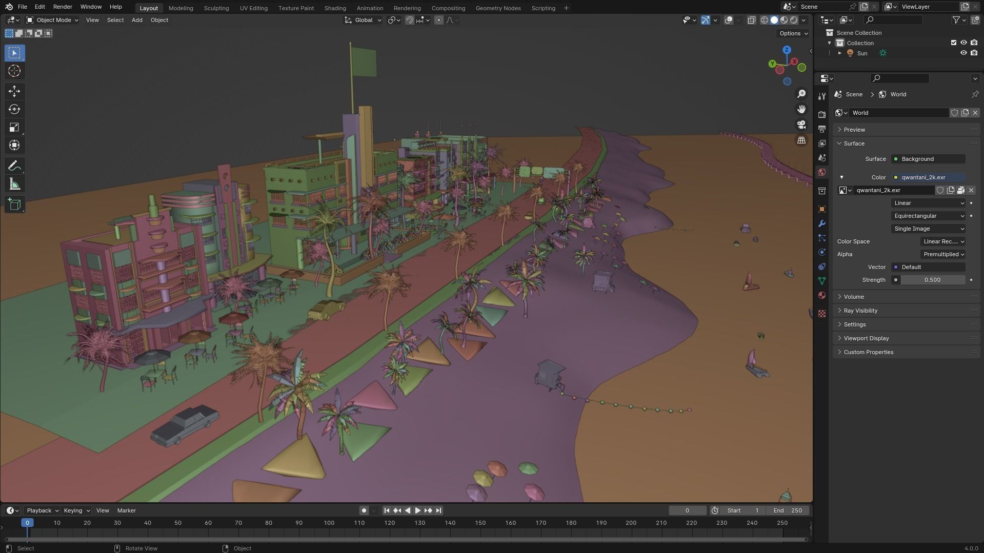 Miami City 3D model_15