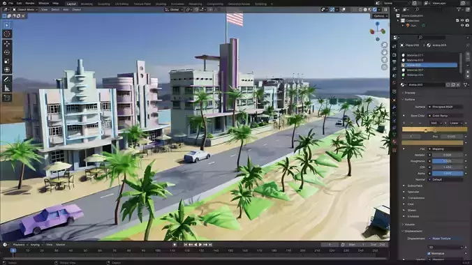 Miami City 3D model