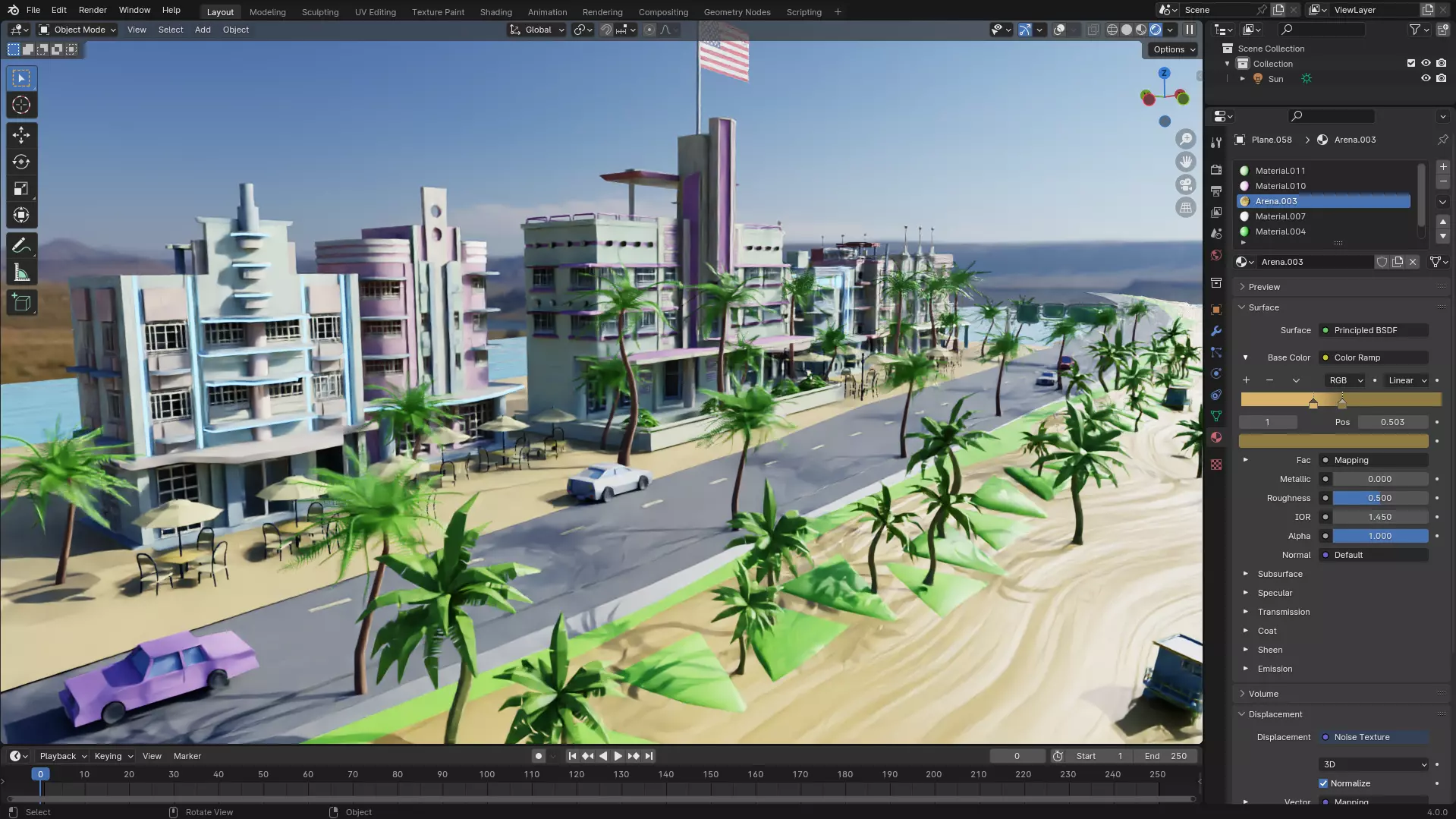 Miami City 3D model_0