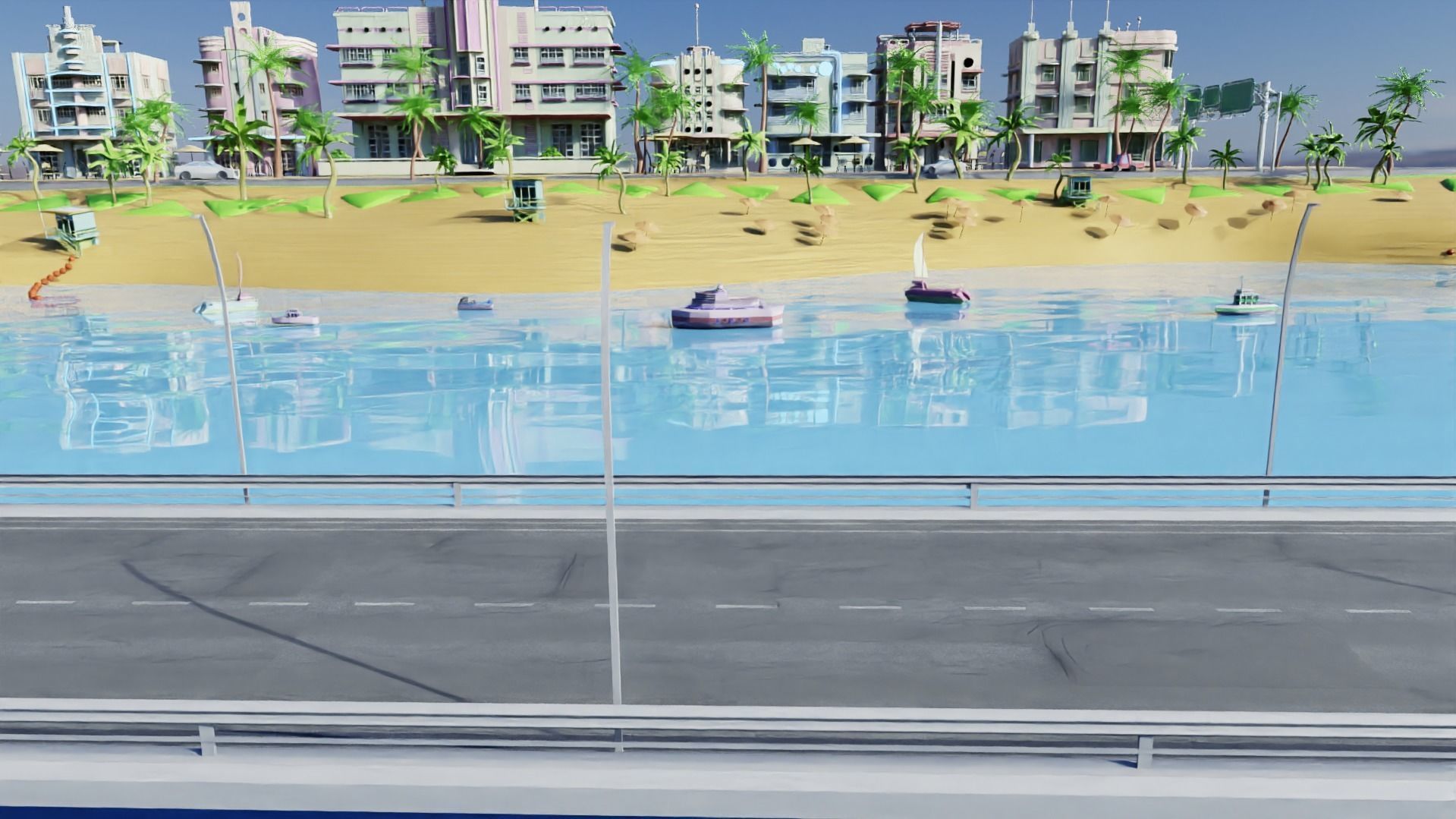 Miami City 3D model_14