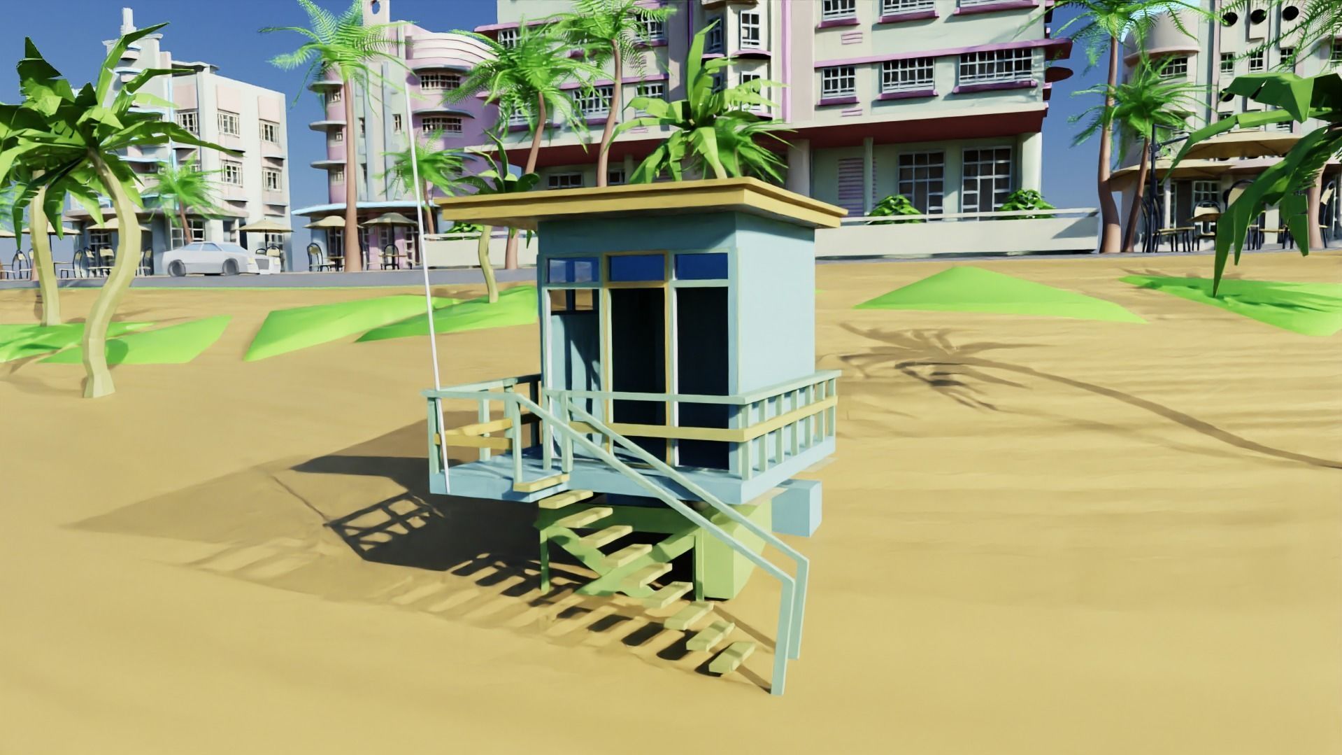 Miami City 3D model_11