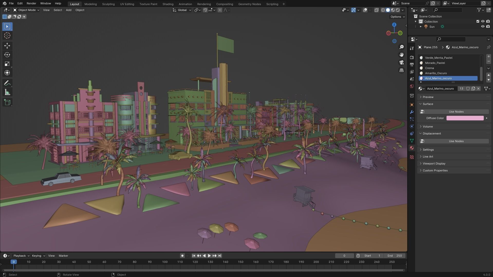 Miami City 3D model_8