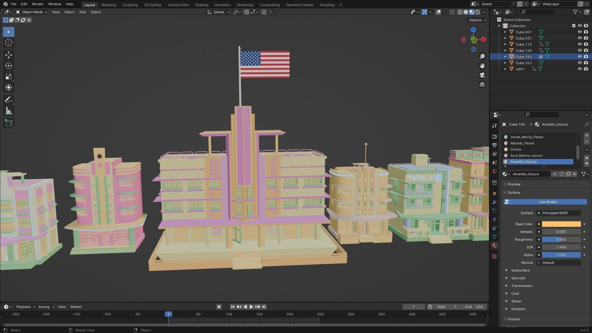 Miami City 3D model_9