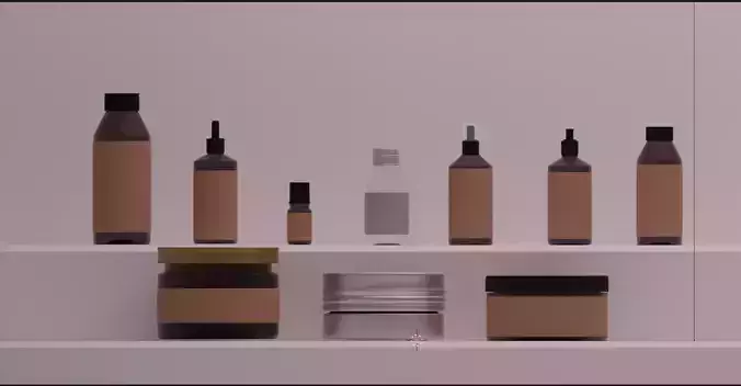 Cosmetic or Product Bottles Packages