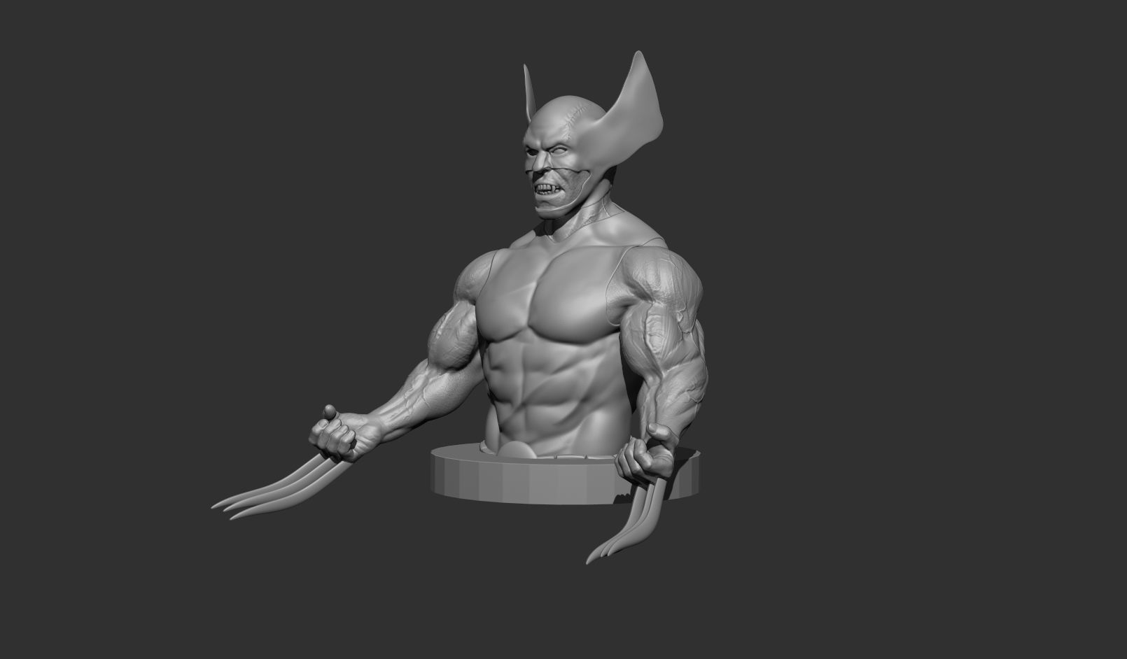 Wolverine printable 3D print model 3D print model_1