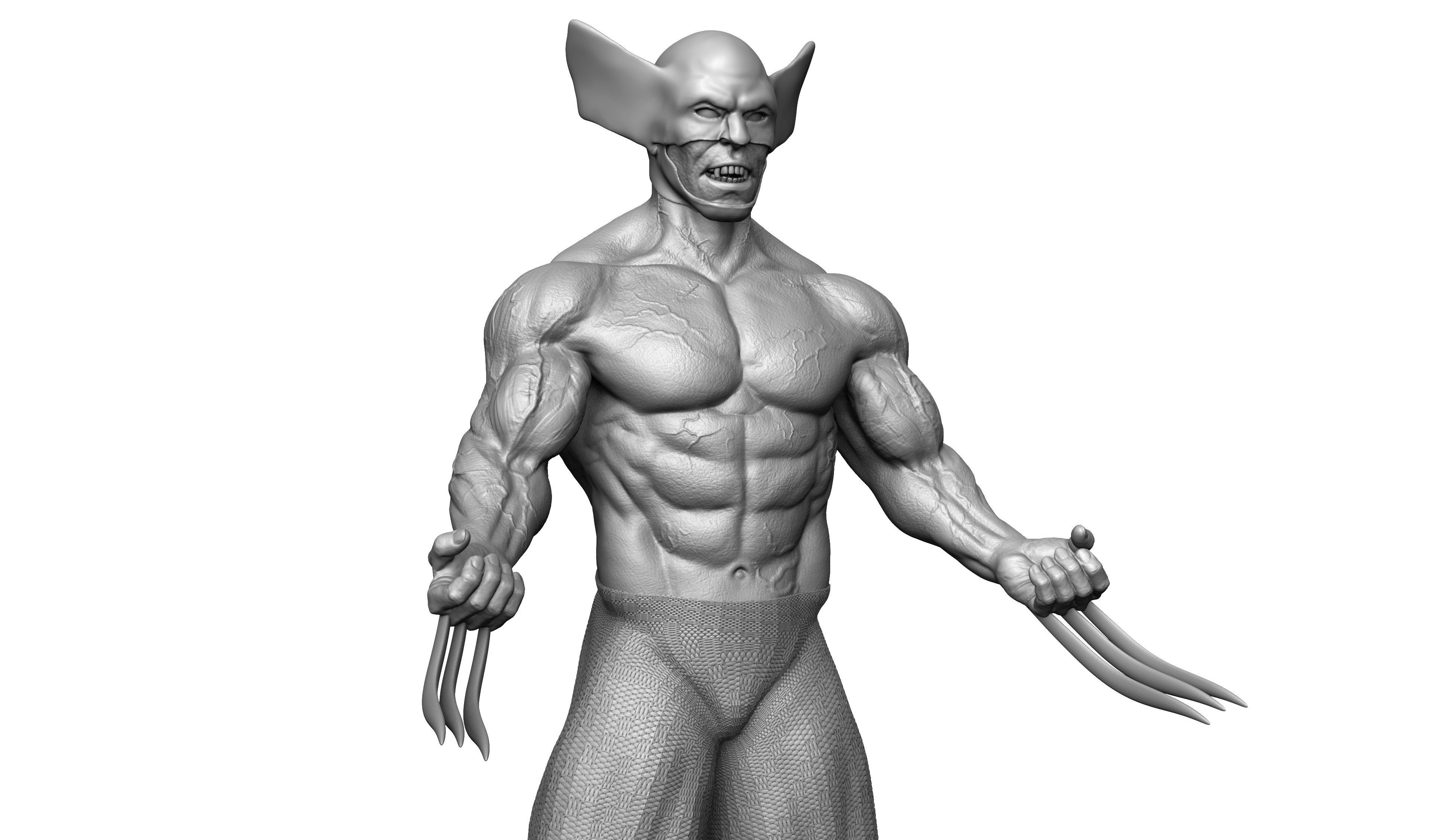 Wolverine printable 3D print model 3D print model_3