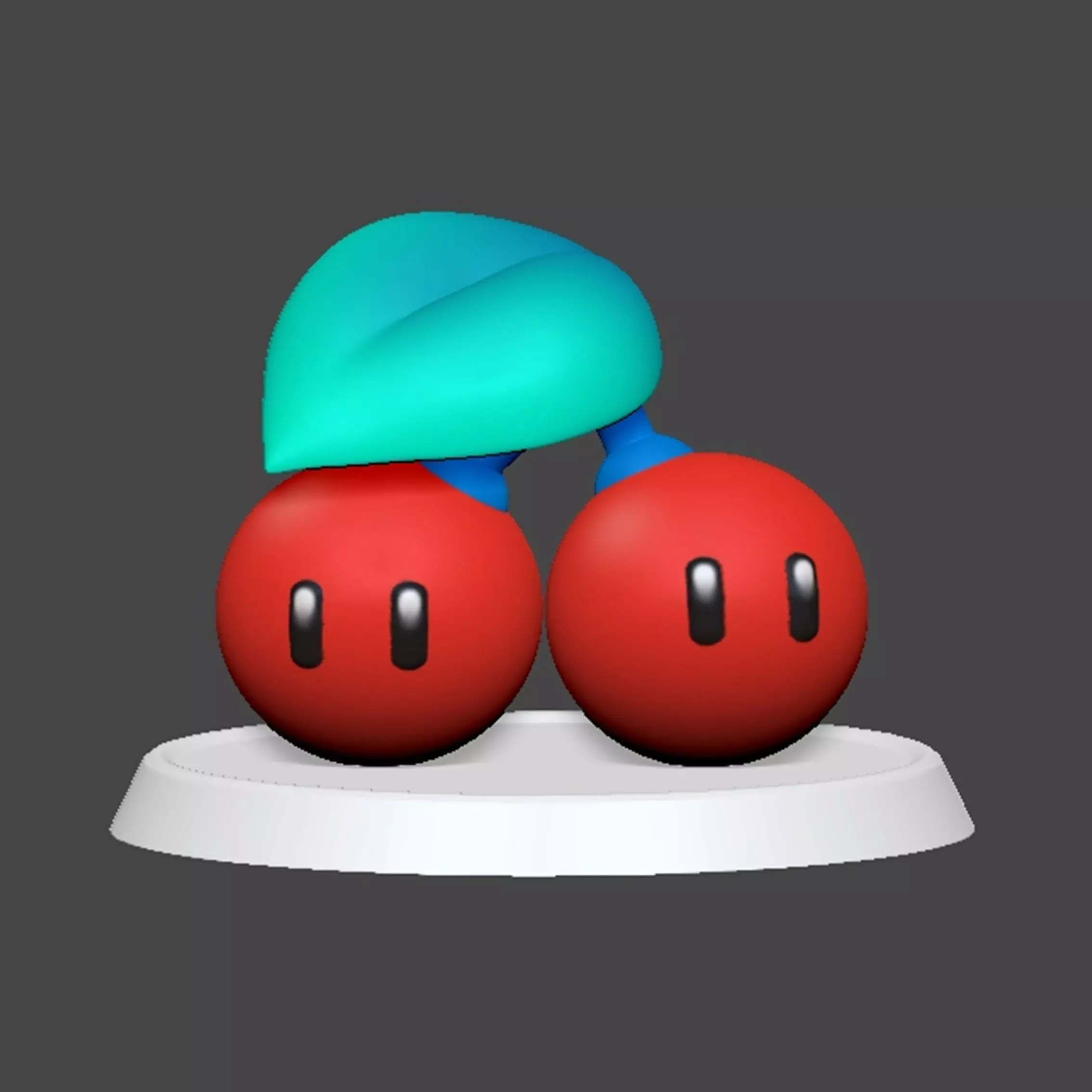 Double Cherry Based Mario 3D print model