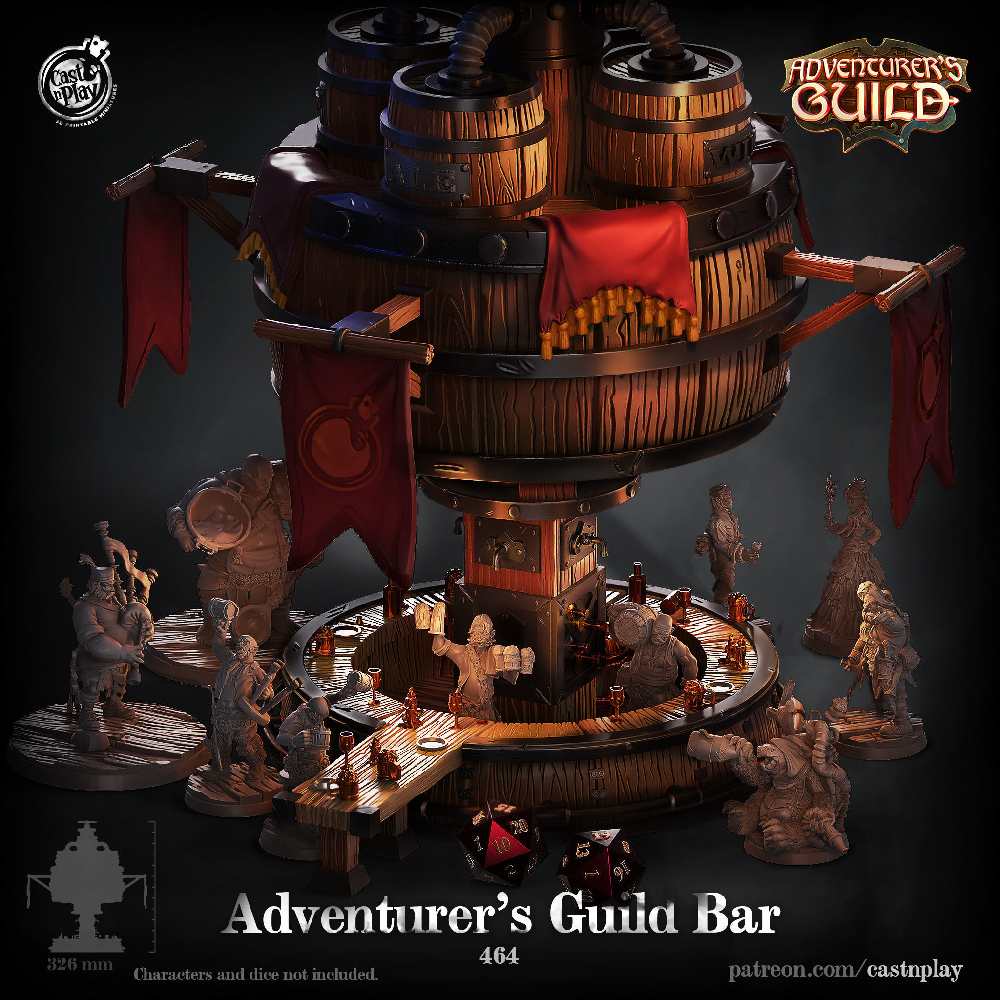 Adventurer Guild 3D Prints STL File 3D print model_8