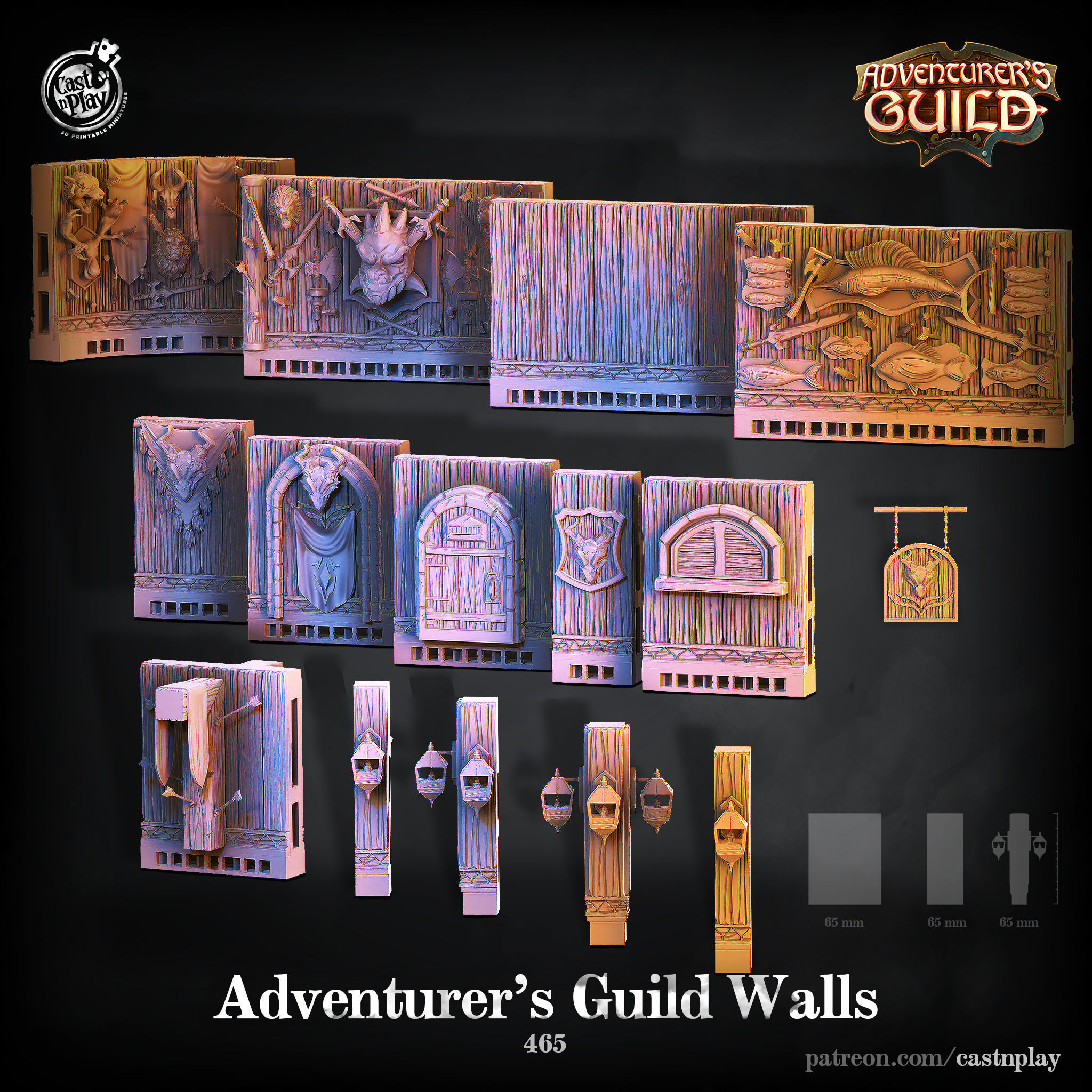 Adventurer Guild 3D Prints STL File 3D print model_9