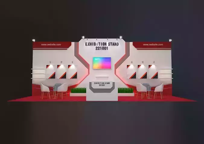 exhibition stand free download Free 3D model