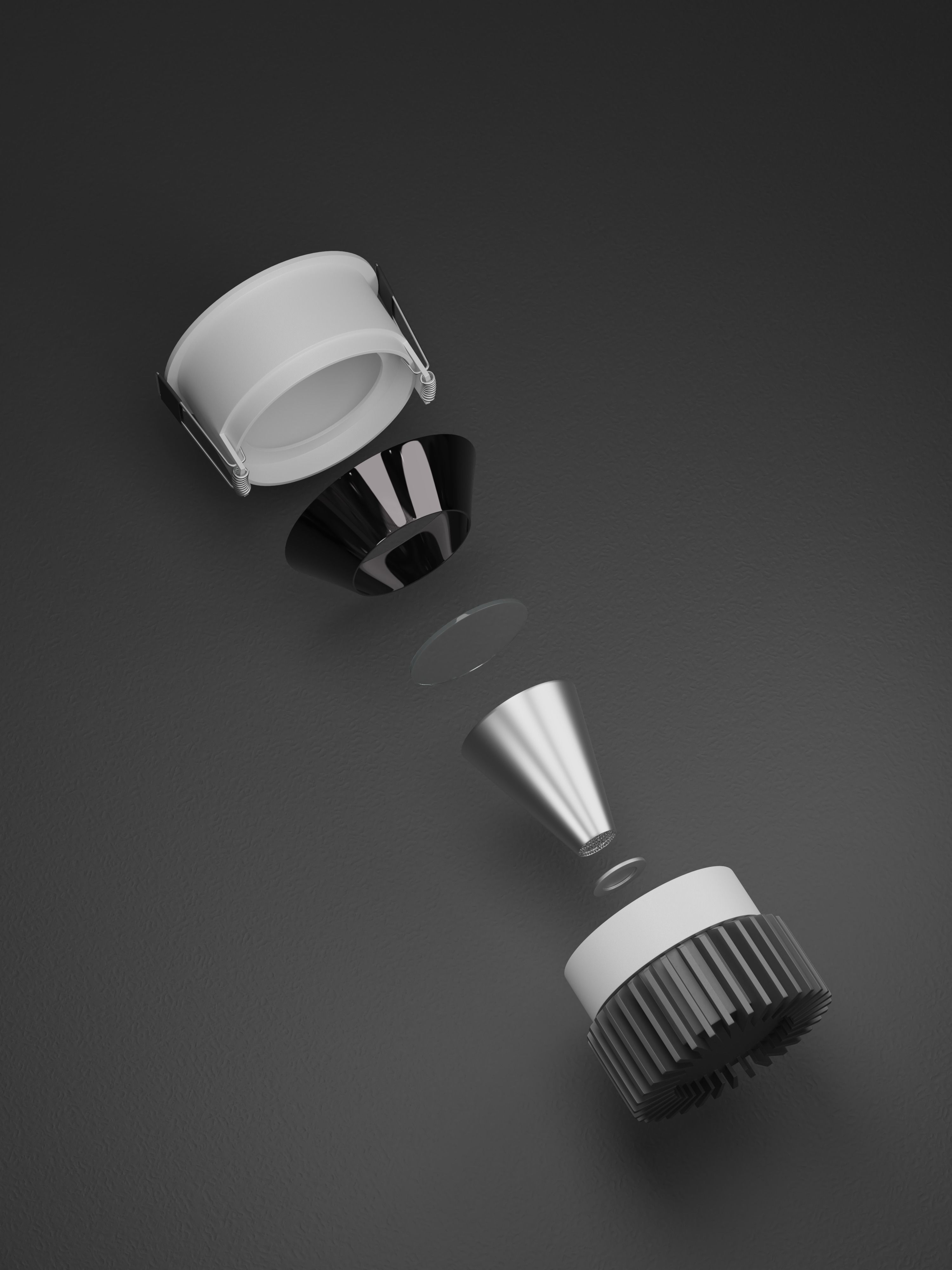 Spotlight model dimmable led downlight 3D model_4