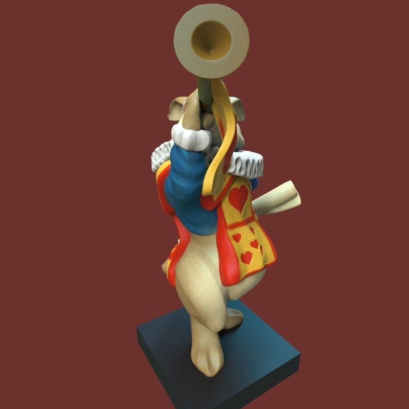  white rabbit 3D print model_23