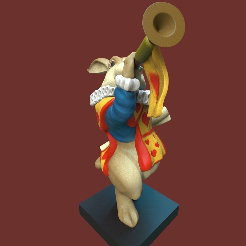  white rabbit 3D print model_17