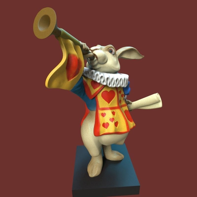  white rabbit 3D print model_39