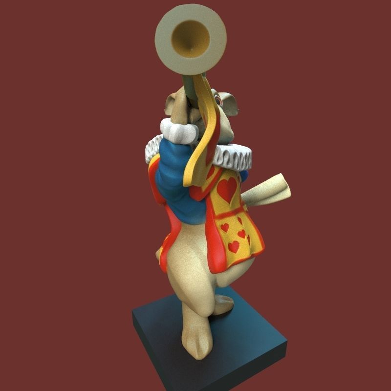  white rabbit 3D print model_18
