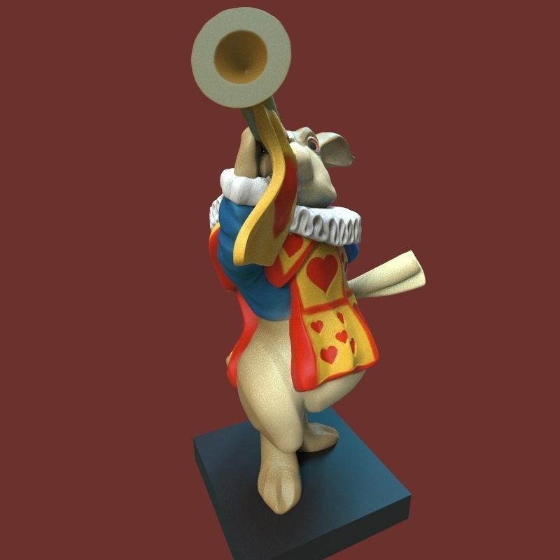  white rabbit 3D print model_38