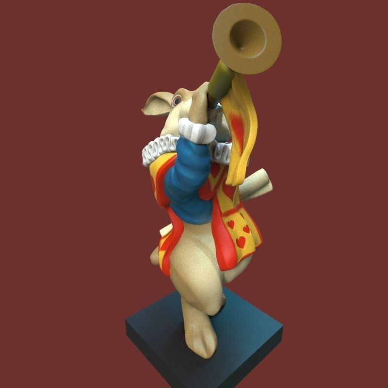  white rabbit 3D print model_40