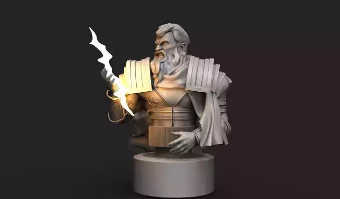 Zeus Design and sculpt 3D print model