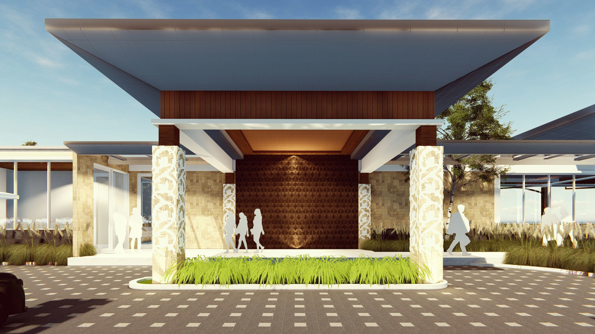 driving range golf 3D model_2