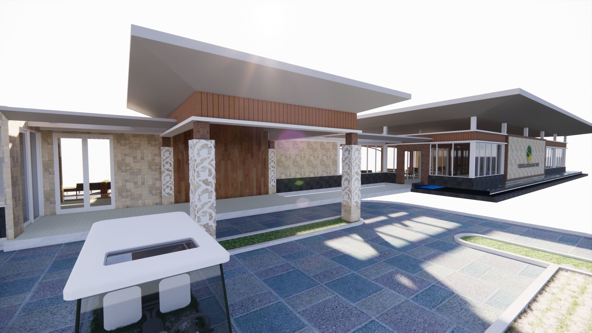 driving range golf 3D model_8