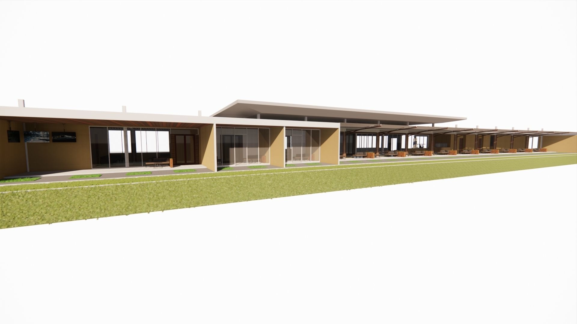 driving range golf 3D model_11