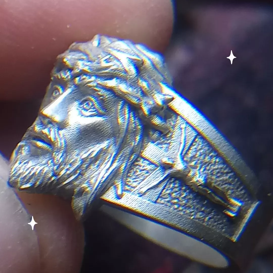 Anillo rostro 3D print model_0