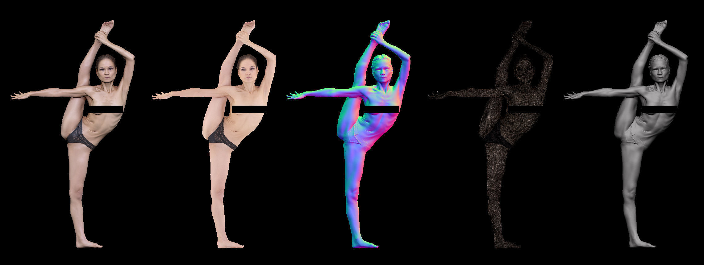 Female Scan - Sylph Ballet Poses 32-33 3D model_2