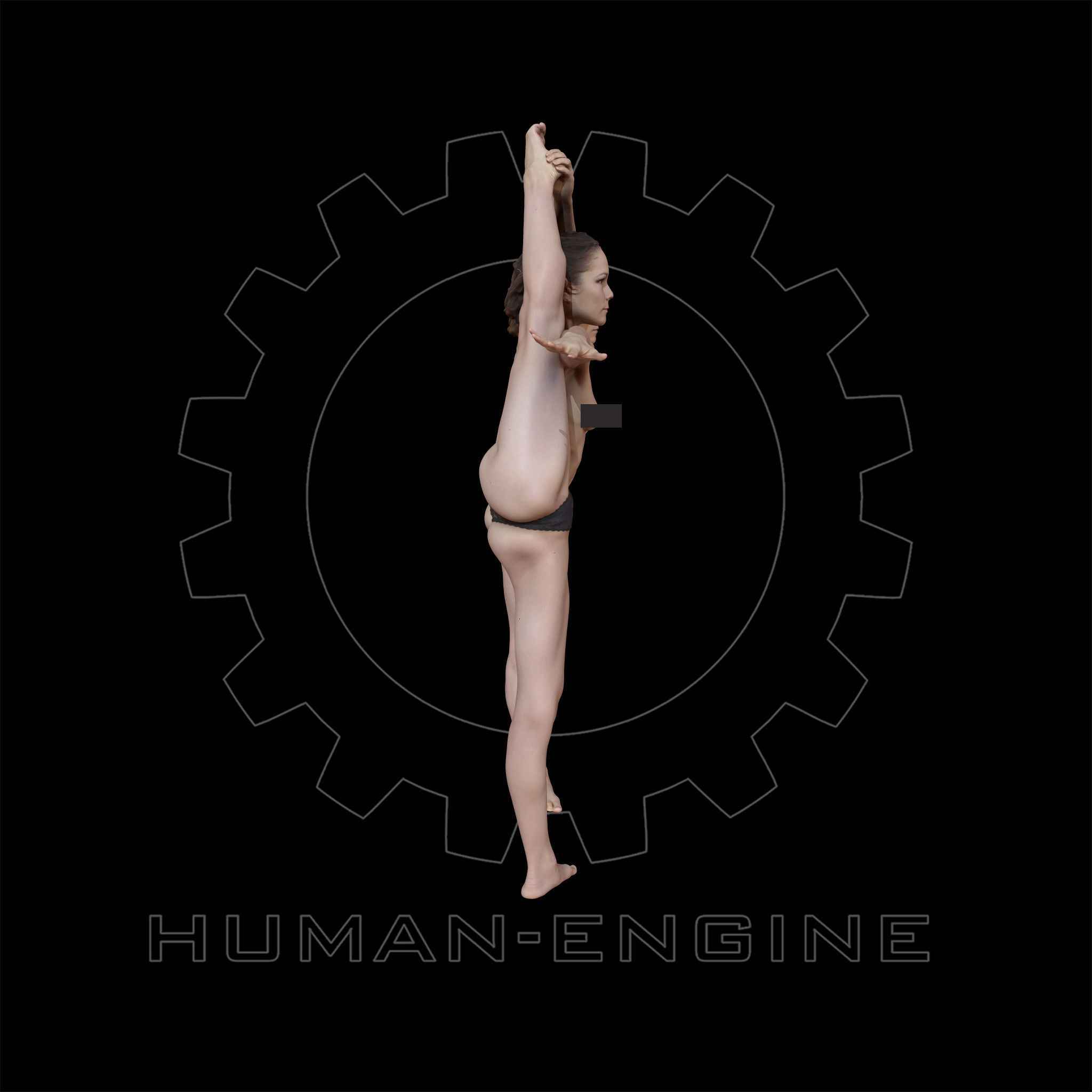 Female Scan - Sylph Ballet Poses 32-33 3D model_7