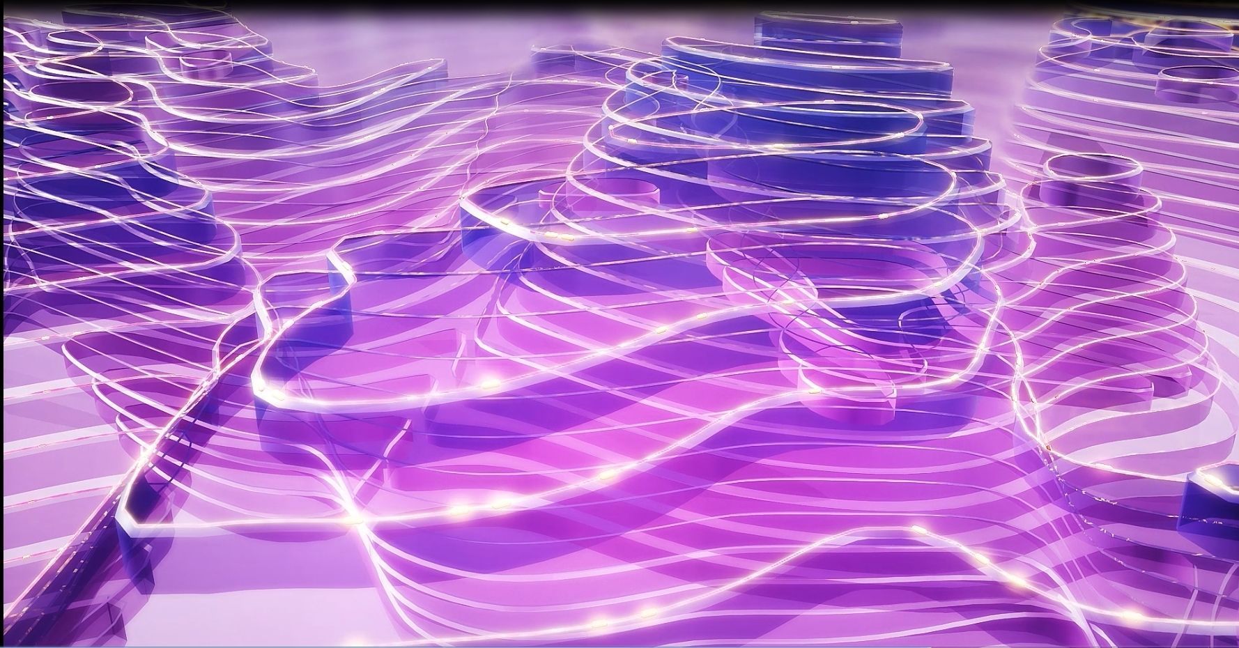 Technology abstract design mountains C4D UE5 3D model_2