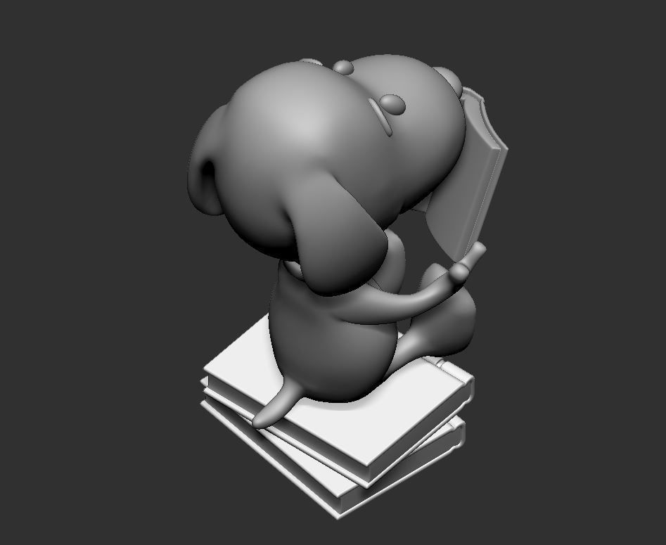 Snoopy Reader Decor 3D print model_20