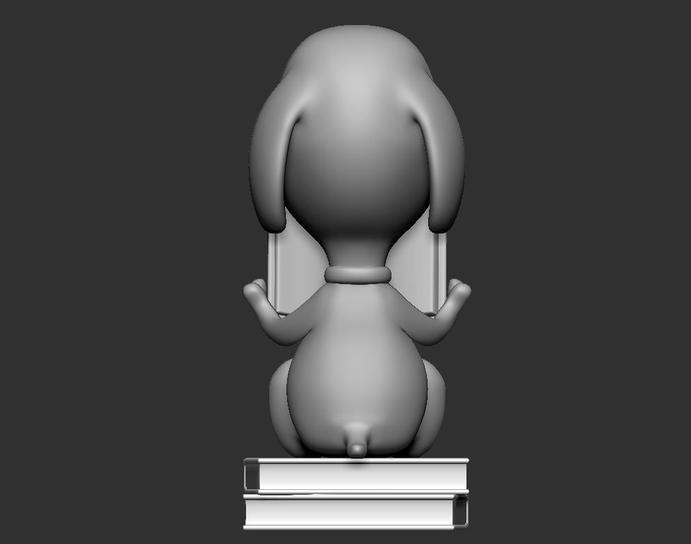 Snoopy Reader Decor 3D print model_10