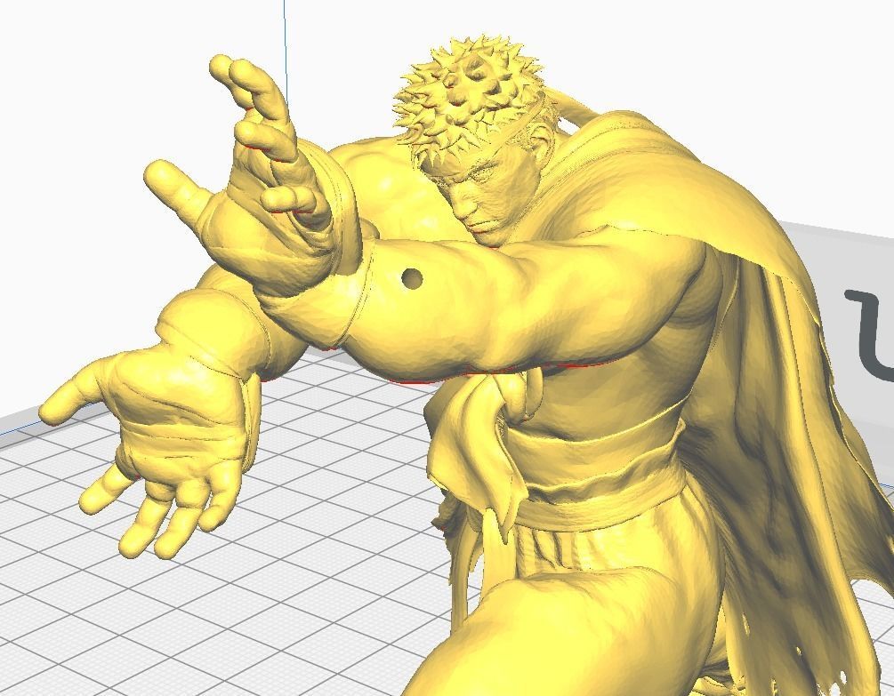 Ryu Street Fighter 6 Hadouken 3D print model_8