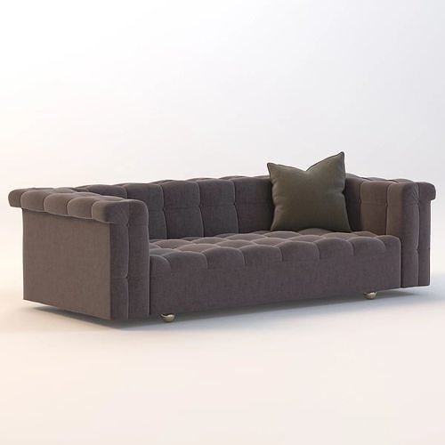 Dunbar Party Sofa 5407 by Edward Wormley 3D model