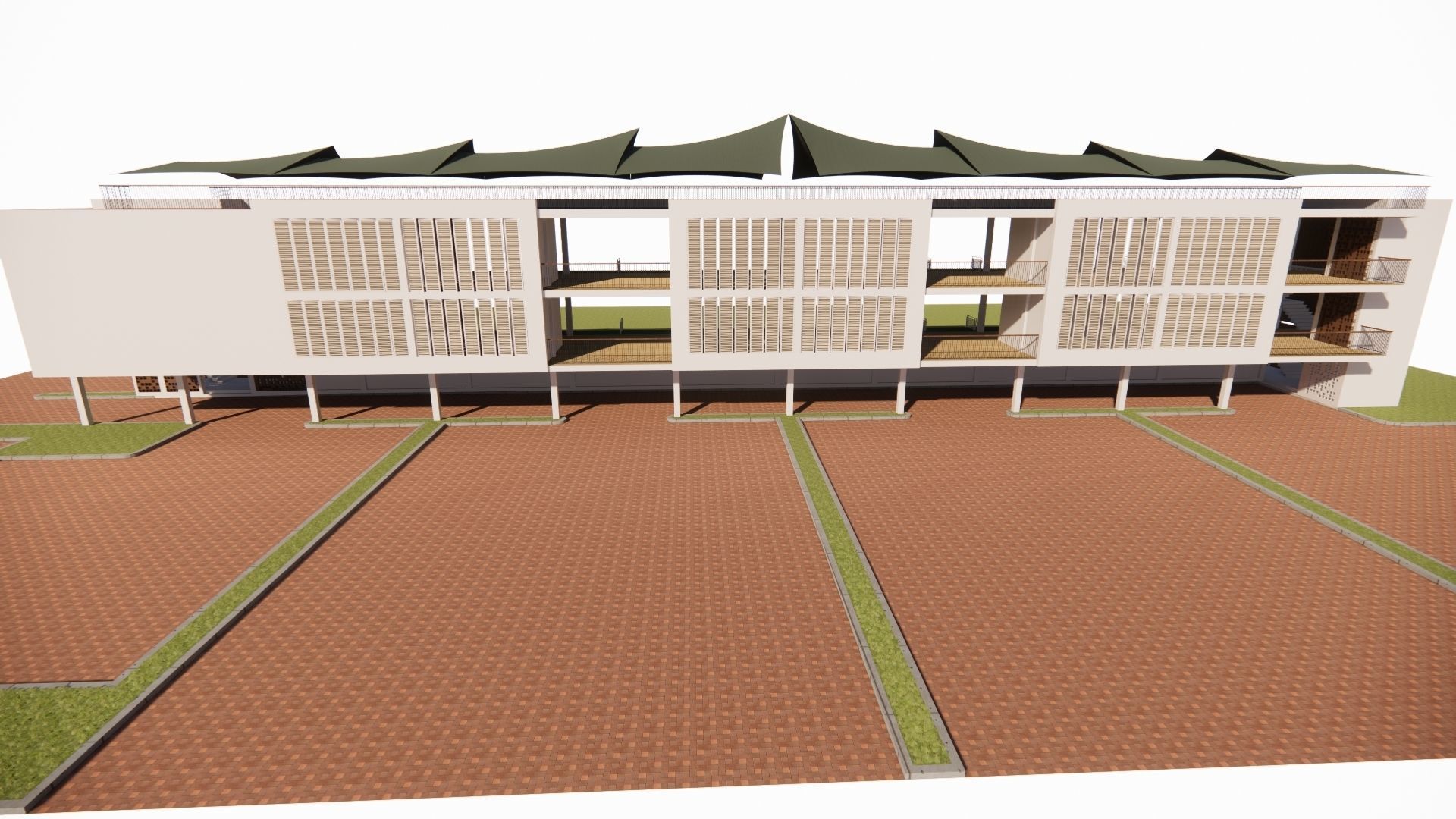 driving range golf 3D model_3