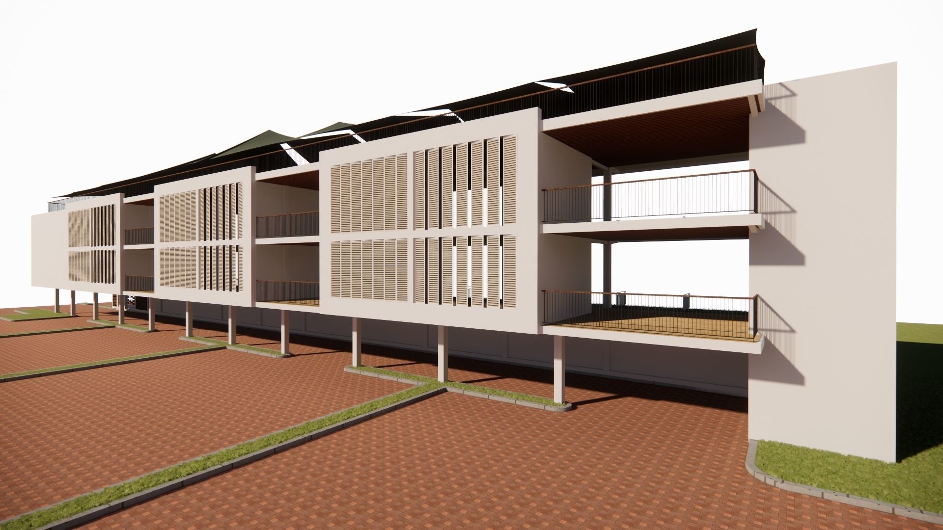 driving range golf 3D model_4