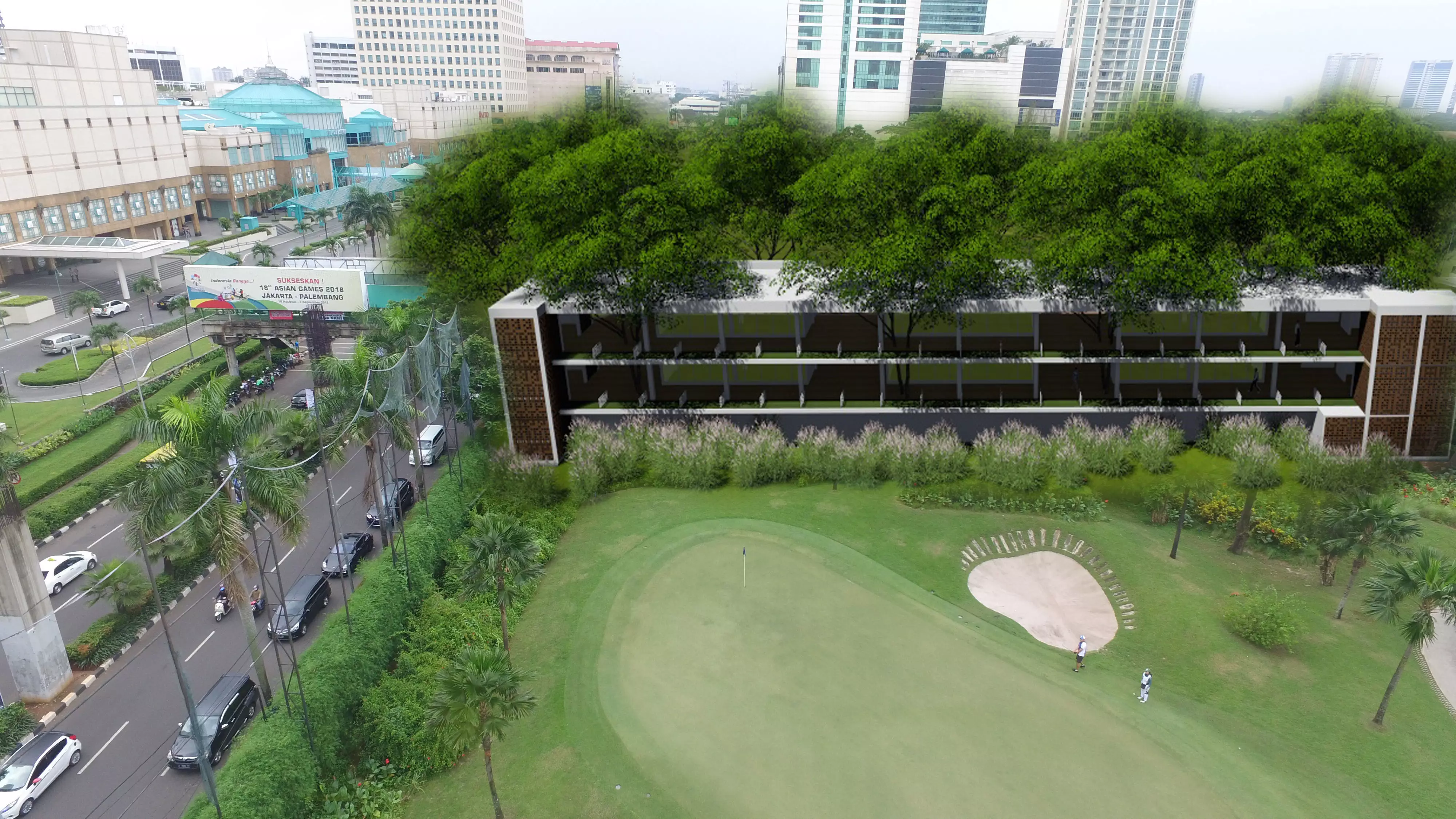 driving range golf 3D model_0